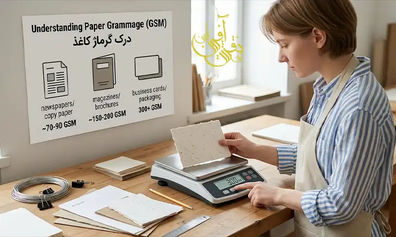 مقایسه گرماژهای مختلف کاغذ در چاپ افست